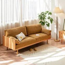 2021 New Fabric Sofa Living Room Small Family Nordic Simple Modern Japanese Plush Sofa