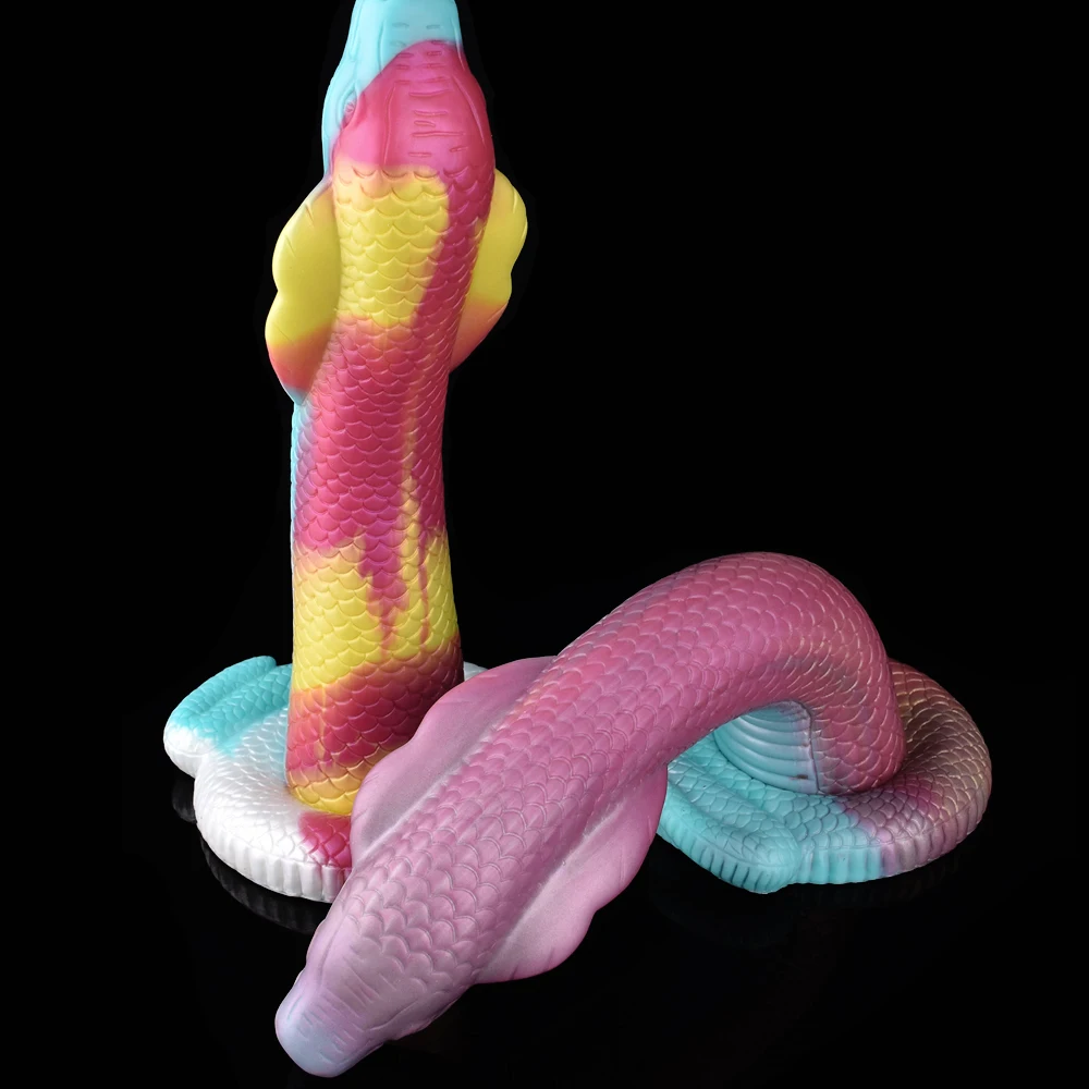 

YOCY NEW 15 Inched Super Long Liquid Silicone Snake Sex Toy Huge Dragon Dildo Erotic Sex Toys Kinky Colorful Dildos for Women