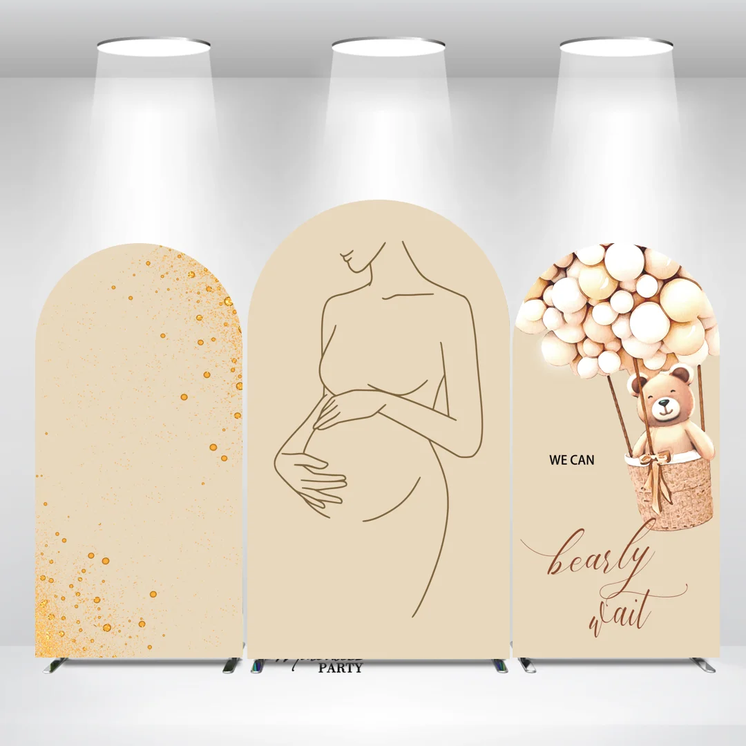 

Pregnant Birthday Baby Shower Party Arch Backdrop Cover