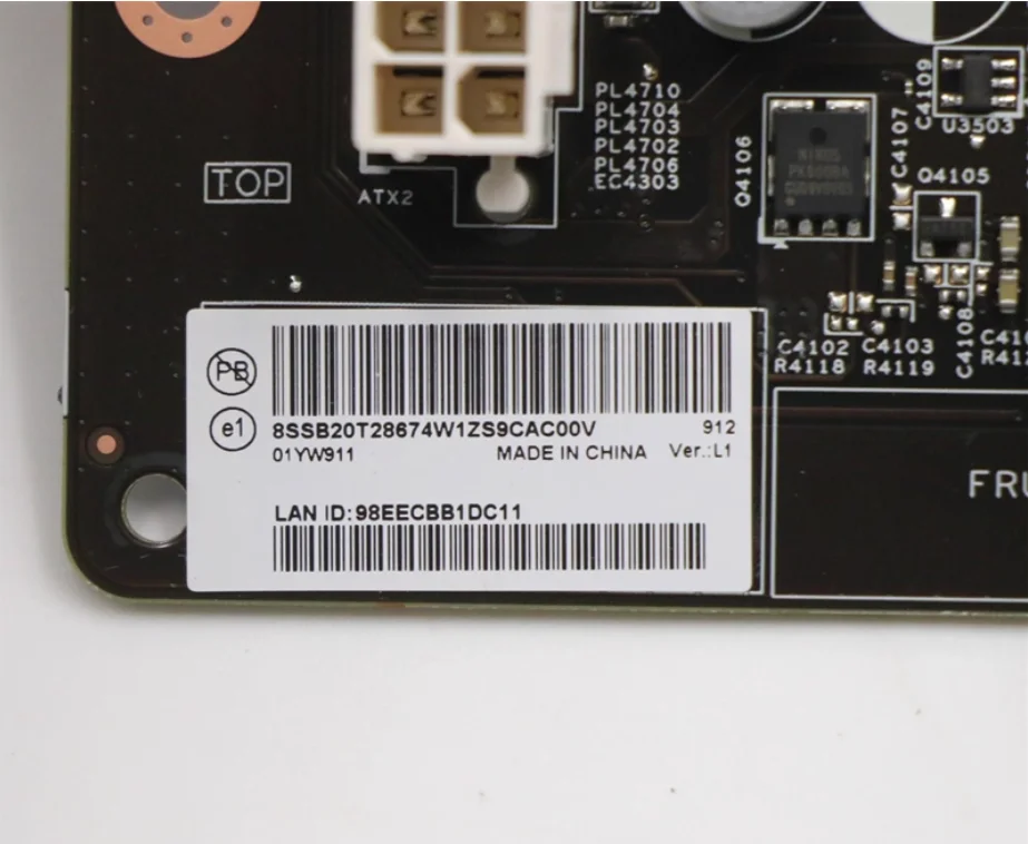 

FOR Lenovo T730-28ICO C-19 IZ370CW 17566-1M Motherboard 5B20W27628 01YW911