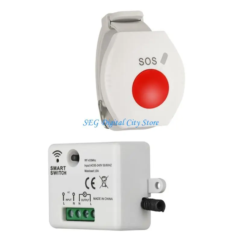 U75B Wireless Remote Switches for Lamp Motor Remote Control Switches AC100-220V 1 Channel 10A Remote Control Switches