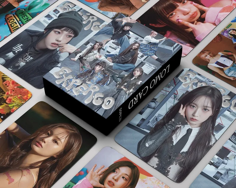 Kpop Idol 55pcs/set Lomo Cards NMIXX Expérgo Photocards Photo Card Postcard for Fans Collection