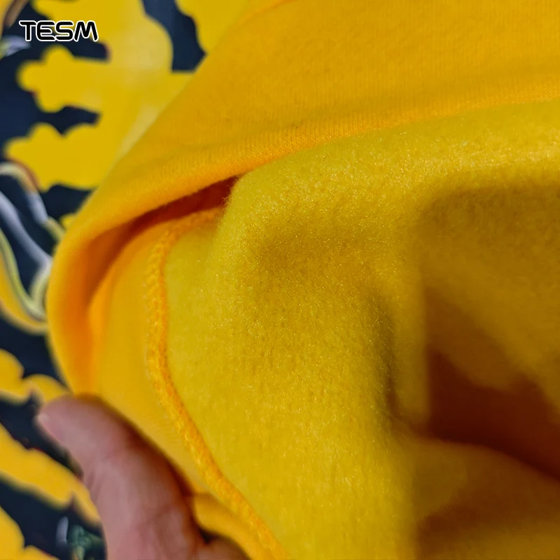 Yellow Hoodie Family Matching Outfits Couple Casual Street Wear Loose Long Sleeve Sweatshirt Parent Child Holiday Party Top - view 5
