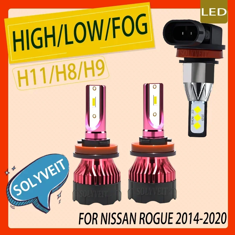 

Easy Installation Quality Assurance durable H11 H8 H9 LED Headlight foglight For Nissan Rogue 2014 2015 2016 2017 2018 2019 2020