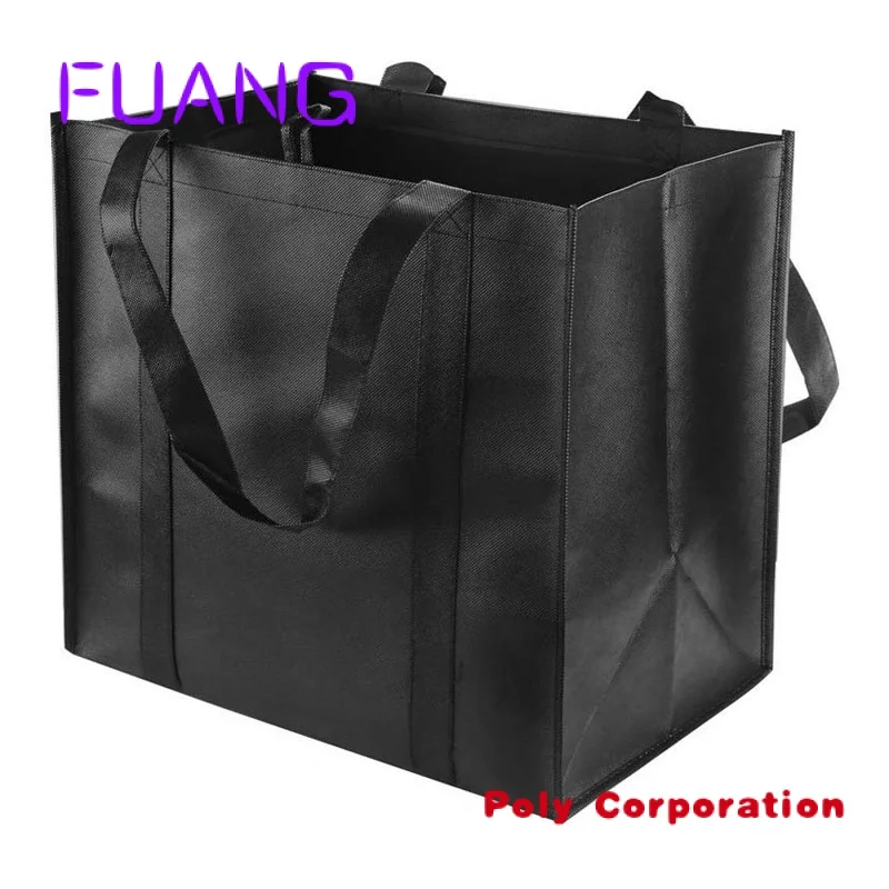 Custom  Custom Logo Printed Non-woven Bag  Promotional Reusable Grocery Tote Bag Gift Heavy Duty PP Non Woven Shopping Bag