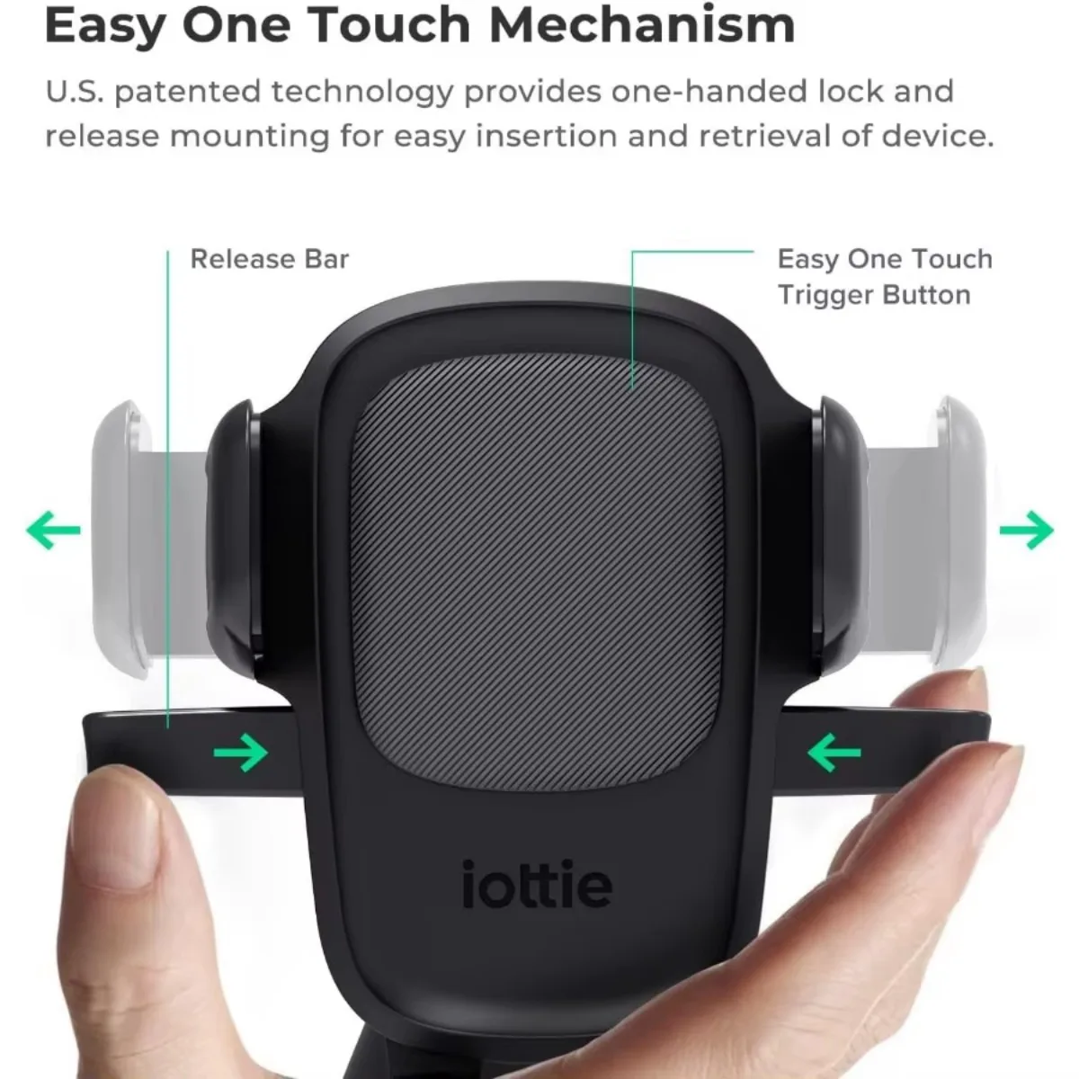 حامل هاتف بفتحة السيارة عالمي، متوافق مع جميع الهواتف الذكية للحصول على التثبيت الآمن