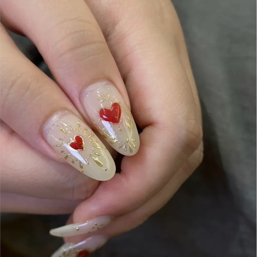 4 Uds. De pegatinas metálicas doradas y plateadas para decoración de uñas, sol/estrella/luna, bronceado 3D, láser, corazón rojo, calcomanías para uñas, 8x10cm, adhesivo para uñas