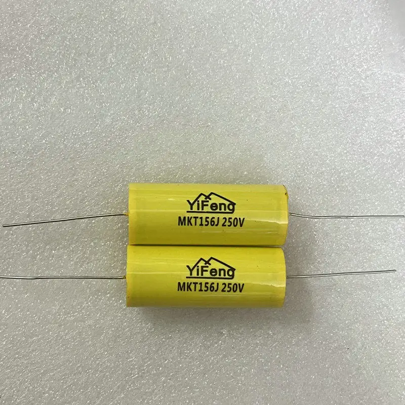 

2 шт./лот Yifeng CL19 медная ножка MKT 250 В 156J 15 мкФ 250 В постоянного тока тонкопленочный конденсатор с разделением частоты