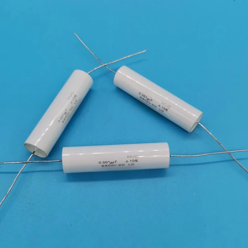 

2PCS high voltage inductive film capacitor 6300V 0.001uf 101 12X50MM