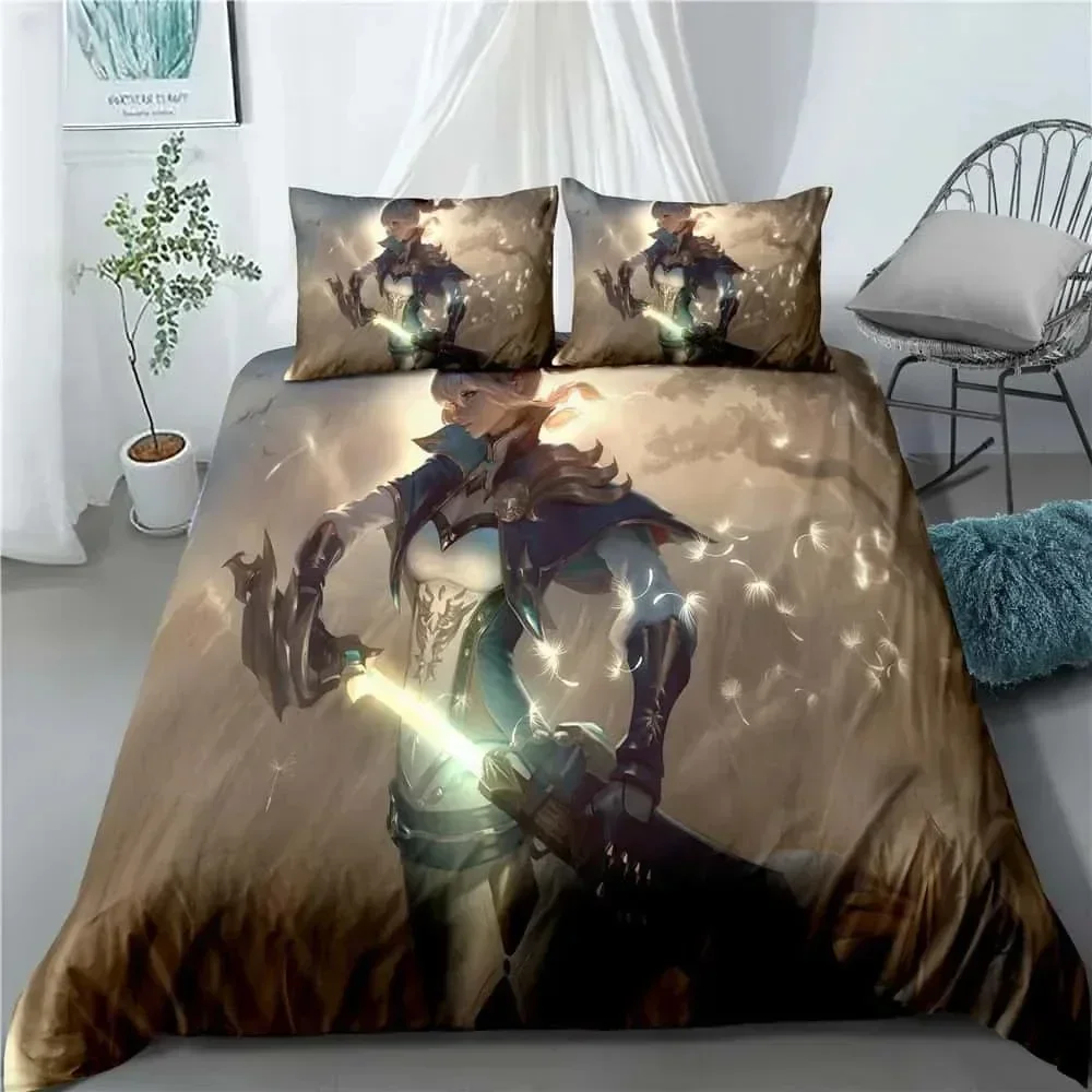 

New Anime Genshin Impact 3D Bedding Set Duvet Cover Sheet Printed Bed Set Pillowcase Bed Full Queen King Size Comforter Bedroom