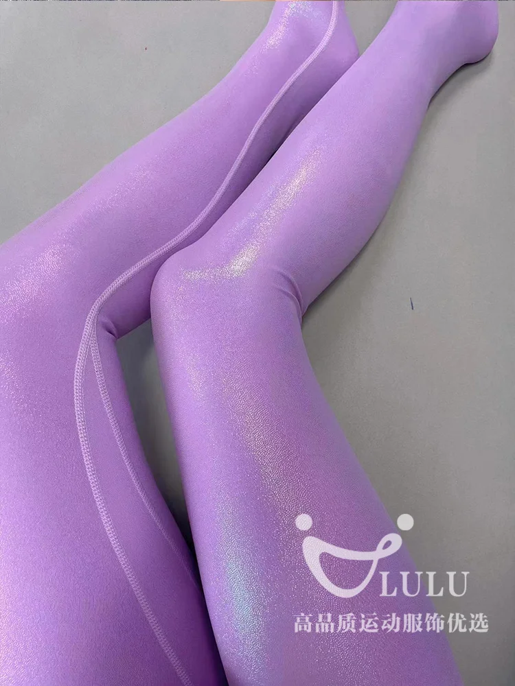 Uncancelable Spring glossy female high waist sexy leggings Seamless shiny trousers pants party club leggings