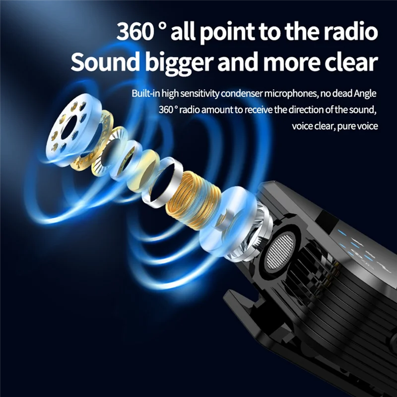 A24p sistema de microfone com cancelamento de ruído sem fio portátil colar clipe microfone podcast entrevista câmera gravação de vídeo