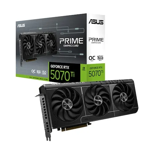الموزع الرسمي المحلي الأصلي Asus Prime Geforce Rtx 5070 Ti Oc D7 16Gb Daewon Cts (الموزع)