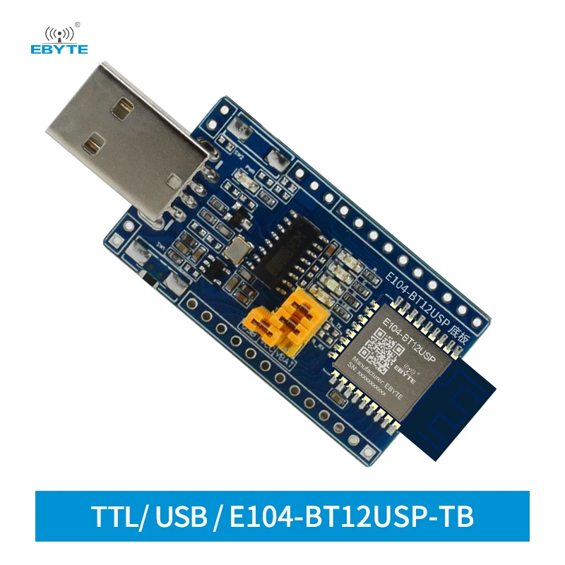 TLSR8253F512 Тестовая плата 2,4 ГГц BLE Sig Mesh Сетевой модуль UART USB-интерфейс 10 дБм SMD-шлюз EBYTE E104-BT12USP-TB