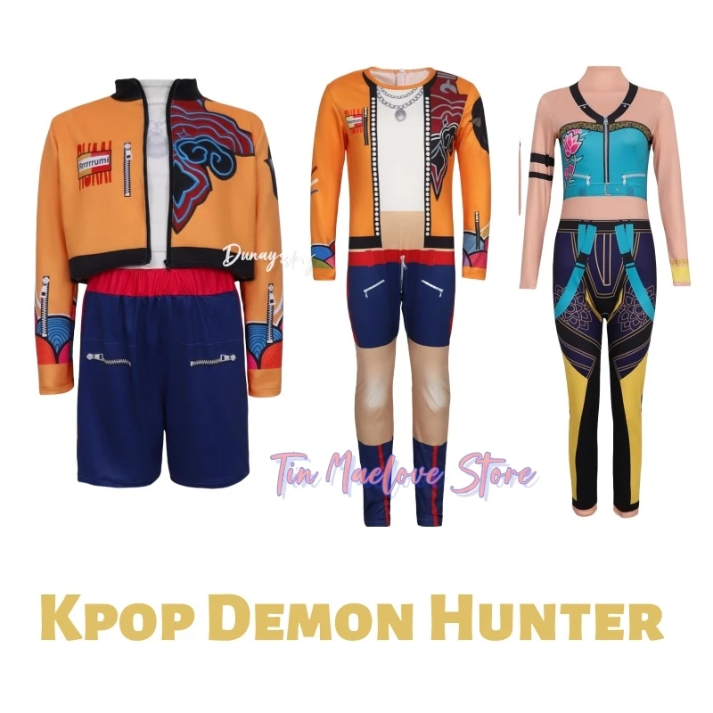 

Demon Hunter KPop Rumi Zoey Mira Косплей Фэнтези Девушки Сценическая Одежда органов로윈 의상 Маскировка Дети От 6 до 14 лет Наряды 2025 Мультфильм