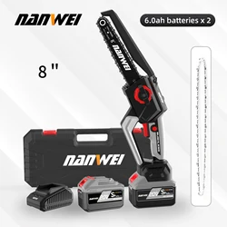 NANWEI Power tools Brushless Cordless Garden Outdoor DIY Felling Chainsaw 6/8 inch Professional Eco-friendly Efficient Chainsaw