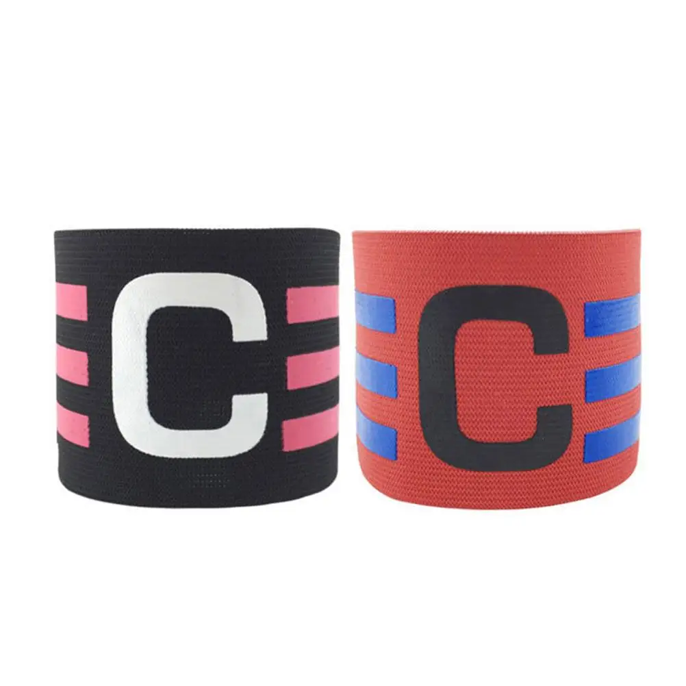

Football Captain's Armband Simple Colorful Durable Small Football Captain's Armband for Man Woman (Black Red)