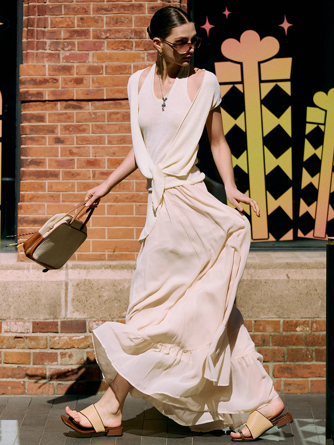 

Юбка Luna7xi в стиле Хепберн с высокой талией, А-силуэт, женская, миди, из мягкой комфортной полиэстеровой ткани, для города и повседневной носки