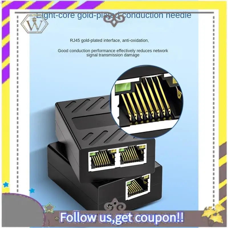 

AU33-1 к 2 сетевых кабеля Ethernet, сетевой разветвитель RJ45, 100 м, соединительный удлинитель, адаптер для кабеля маршрутизатора компьютера