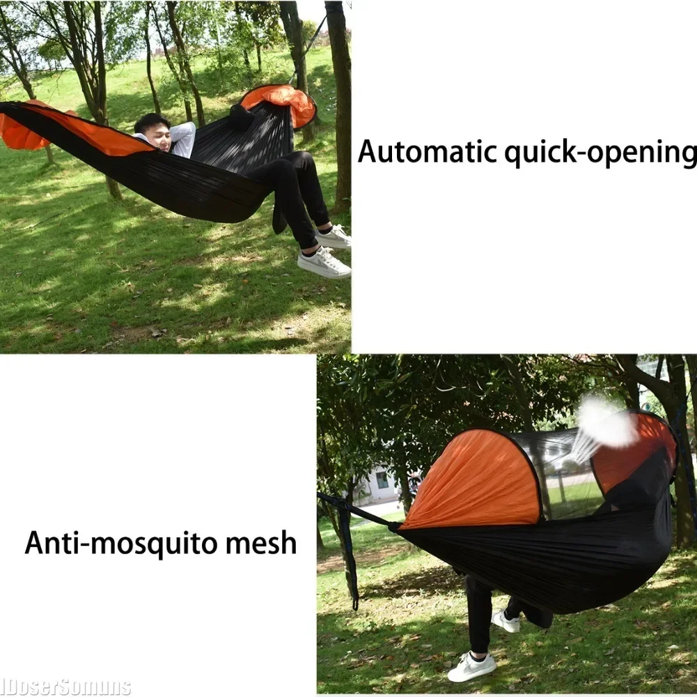 Mosquito 2 Person Portable Nylon Swing Hanging Hammocks Anti Waterproof Survival Hammock Outdoor Camping Equipment Furniture