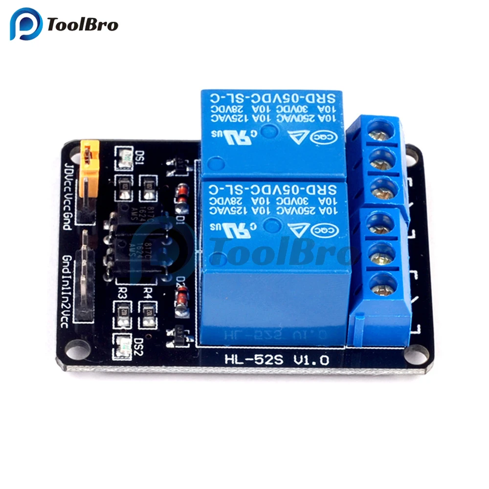 DC 3V 5V 24V 2 Channel Relay Module with Optocoupler Relay Output 2 way Relay Module for Arduino AVR TTL logic