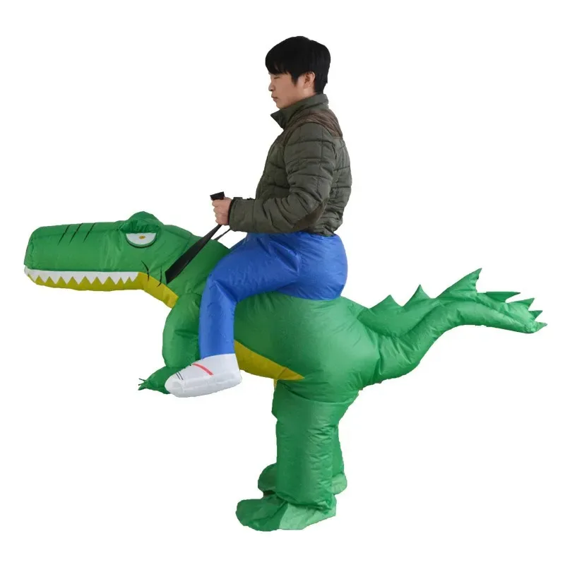 

New Alligator Inflatable Costume Cosplay Animal Costume Funny Stage Show Dress Up Inflatable Costume