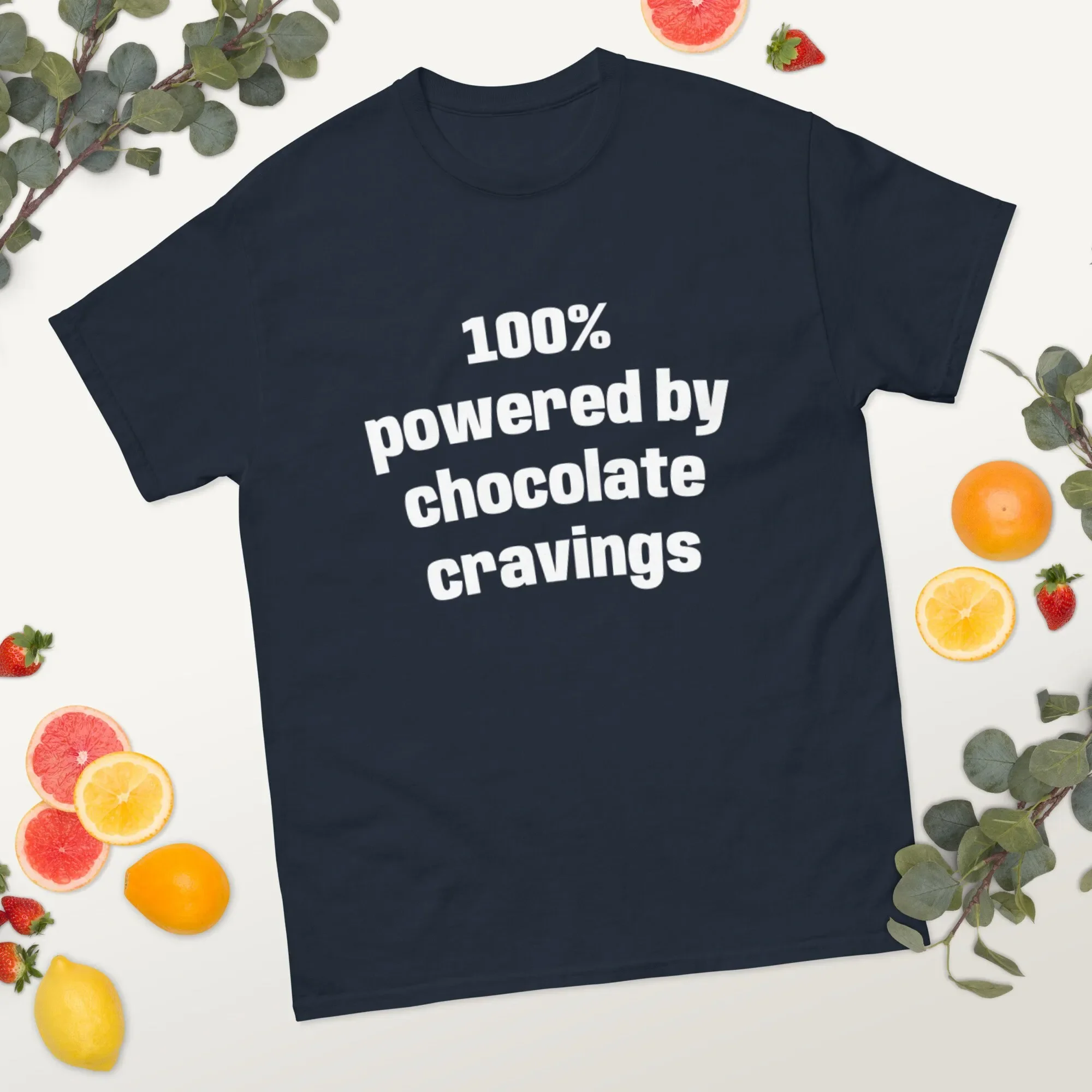 100 powered by chocolate cravings T Shirt funny great tee cool gift