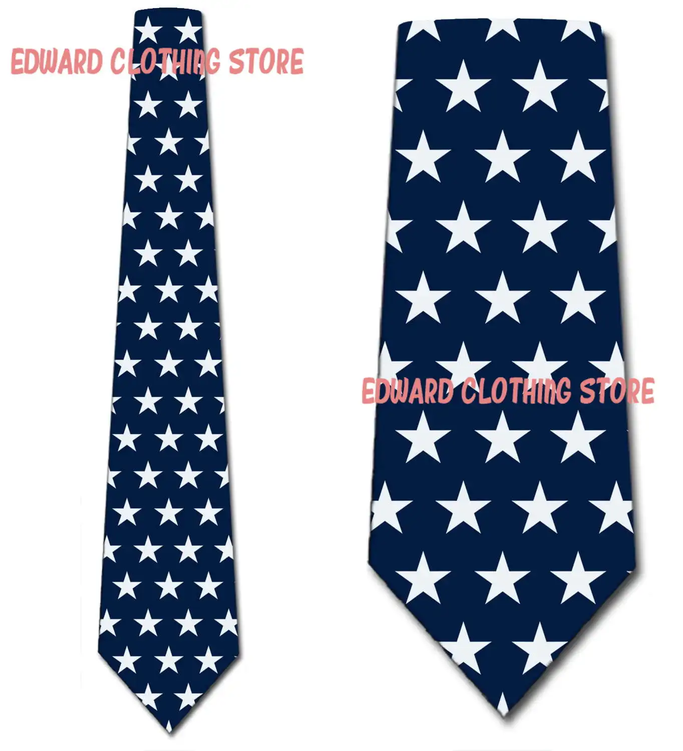 Patriotic Ties Mens Flag Star Necktie Collar Tie Men Wedding Necktie Accessories