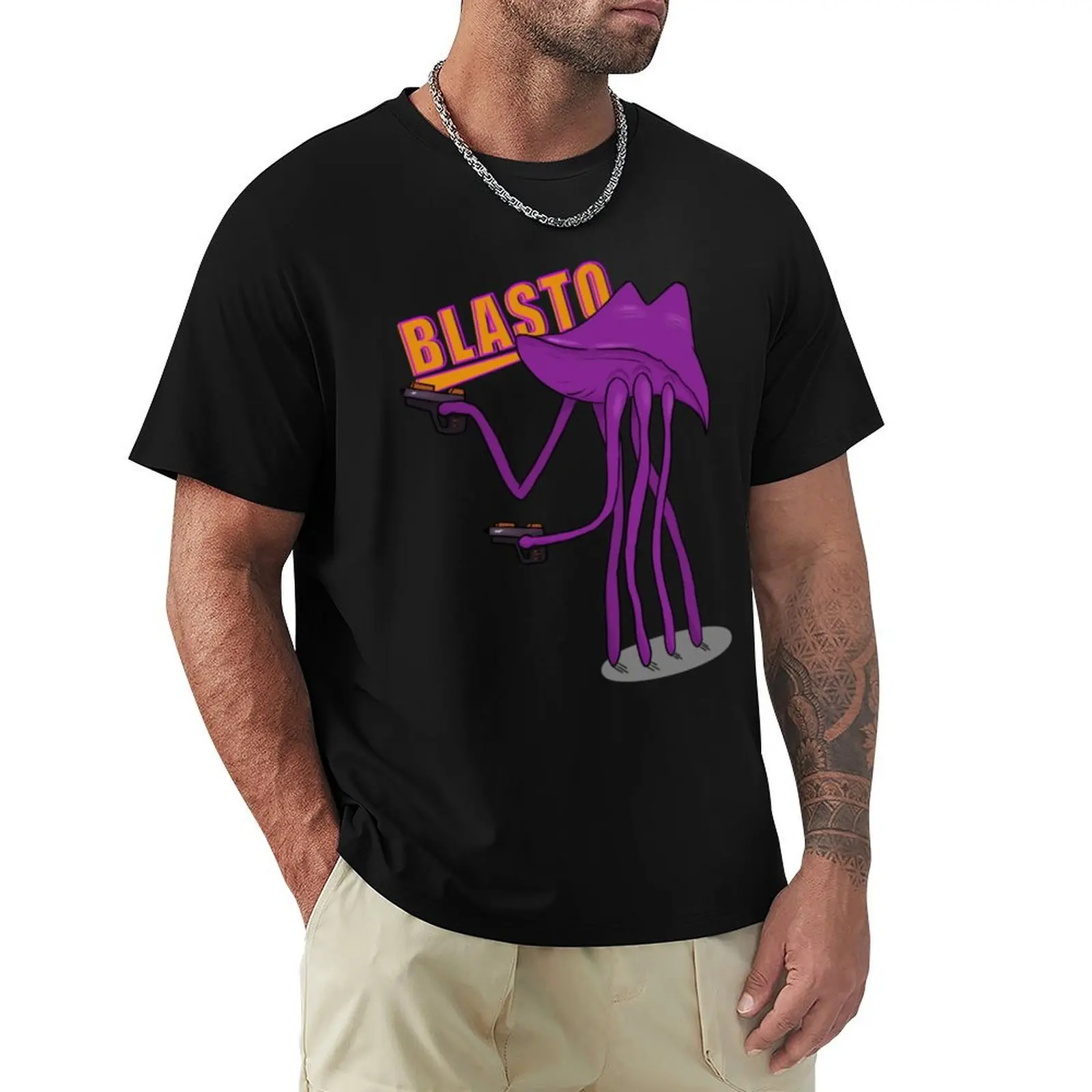 Blasto - Badass Hanar Spectre T-Shirt Fitness Training Breathable Tee