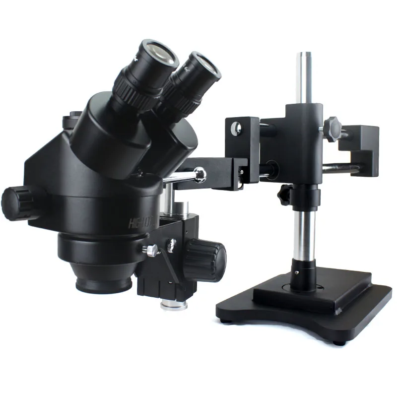 4K 2K HDMI USB Digital Microscope Camera 3.5X-90X Double Boom Zoom Simul Focal Trinocular Stereo Microscope Phone Repair Tools