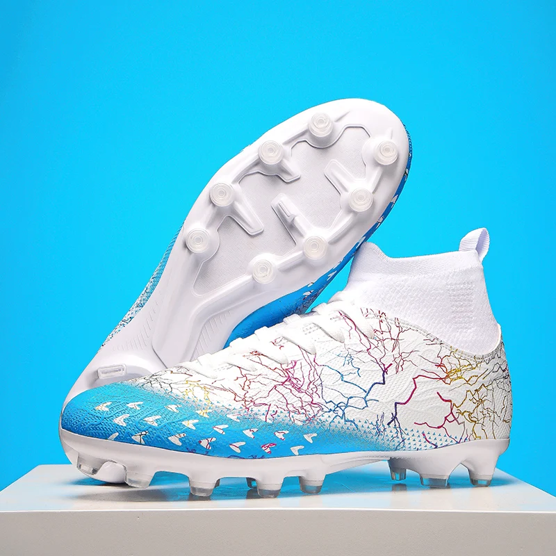 

2025 Hot Selling Professional Mens Womens Football Shoes Outdoor Wear-resistant Sports Shoes Stable Nail Shoes with Support