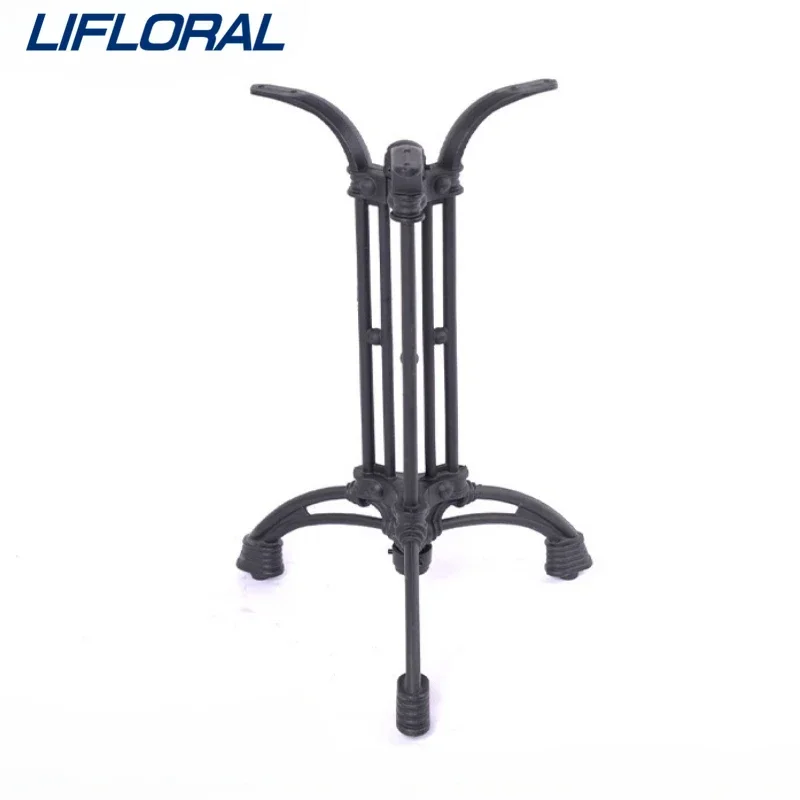 

European Style Metal Table Frame Cafe Western Restaurant Ancient Iron Art Horseshoe Cast Iron Table Feet Three legged Table Feet