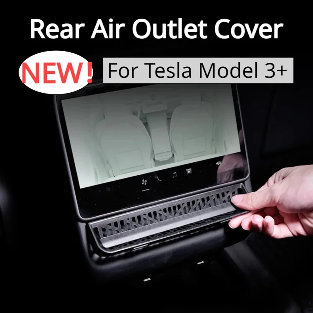 

for Tesla Model 3 Highland 2024 Rear Air Outlet Cover Rear Air Conditioning Vent Protective Cover Anti Blocking New for Model 3+