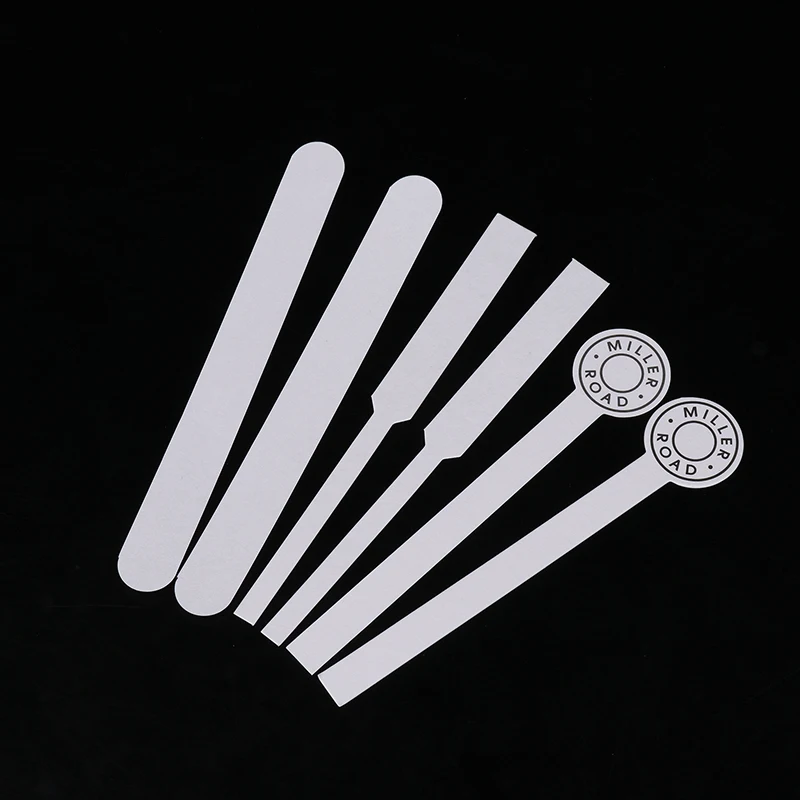 100 шт., тест-полоски для ароматерапии, парфюмерии, эфирных масел, пустая бумага для благовоний, парфюмерный блок для тестирования ароматов, 2 размера