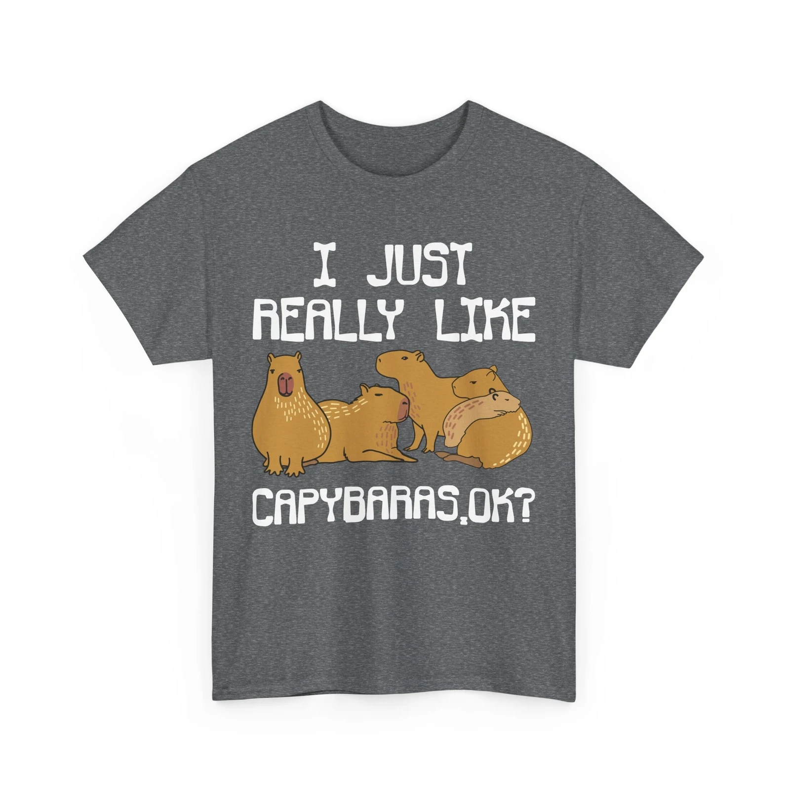 كابيبارا أنا فقط أحب كابيباراس موافق القوارض عشاق النساء الرجال تي شيرت #6