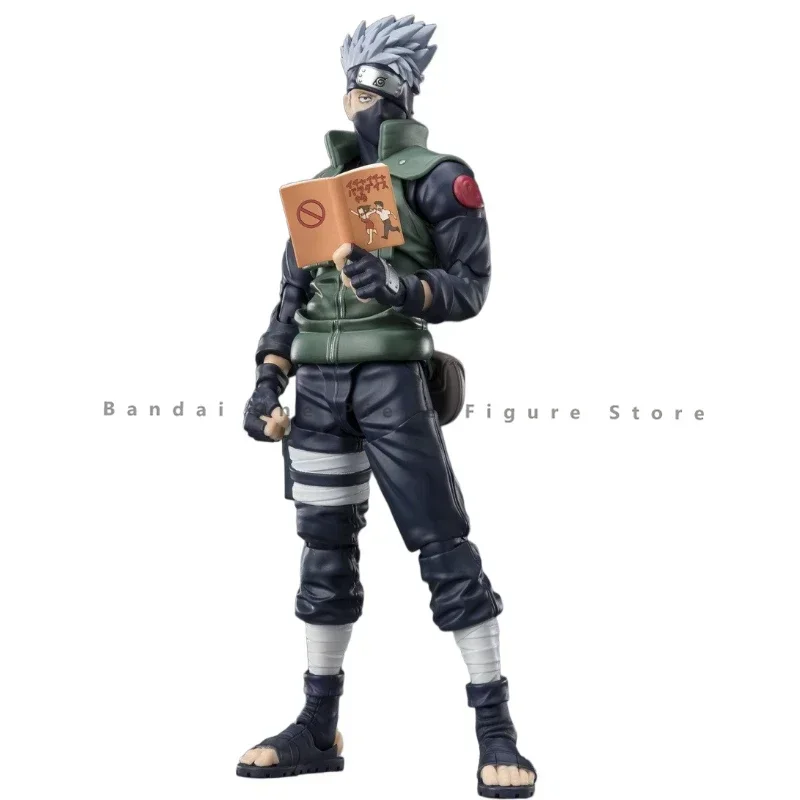 In Stock Original SHF Bandai Naruto Hatake Kakashi Action Figure Animation Toy Gift Model Collector Hobby Anime Genuine