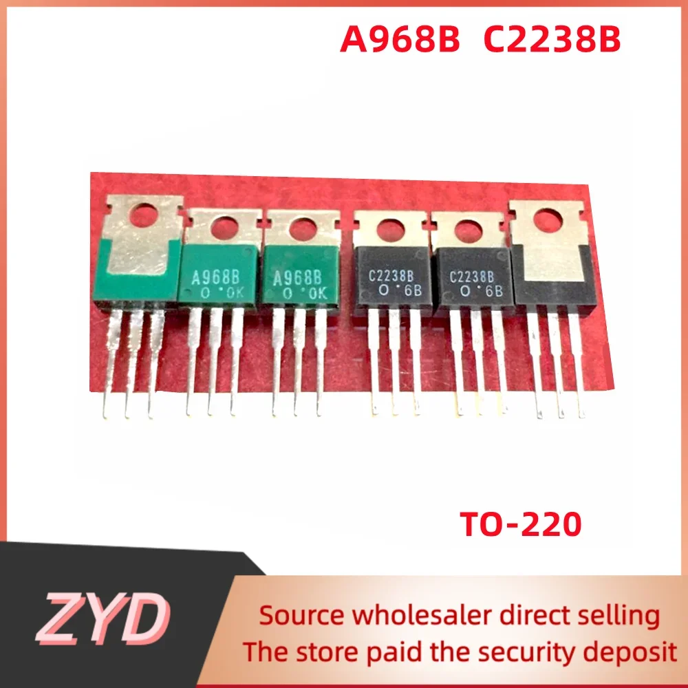 ZYD 10Pcs=5pair/Lot Original 2SA968B/2SC2238B/A968/C2238 TO-220 Audio Tube