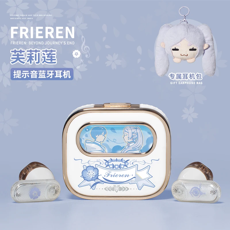 

Frieren: Beyond Journey’s End Wireless Bluetooth Earbuds HD Stereo Gaming Earphones with Mic Birthday Gift