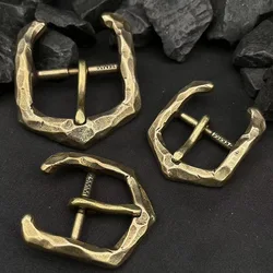 Solid Brass Metal 17/25/30/36/38mm Pure Copper Solid Hand-cut Pattern Retro Belt Buckle For Men Belt Hardware Brass Accessories