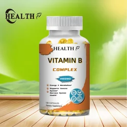 Vitamins B Including B12, B1, B2, B3, B5, B6, B7, B9, Folic Acid - Vitamin B Supplement Support Healthy Energy Metabolism