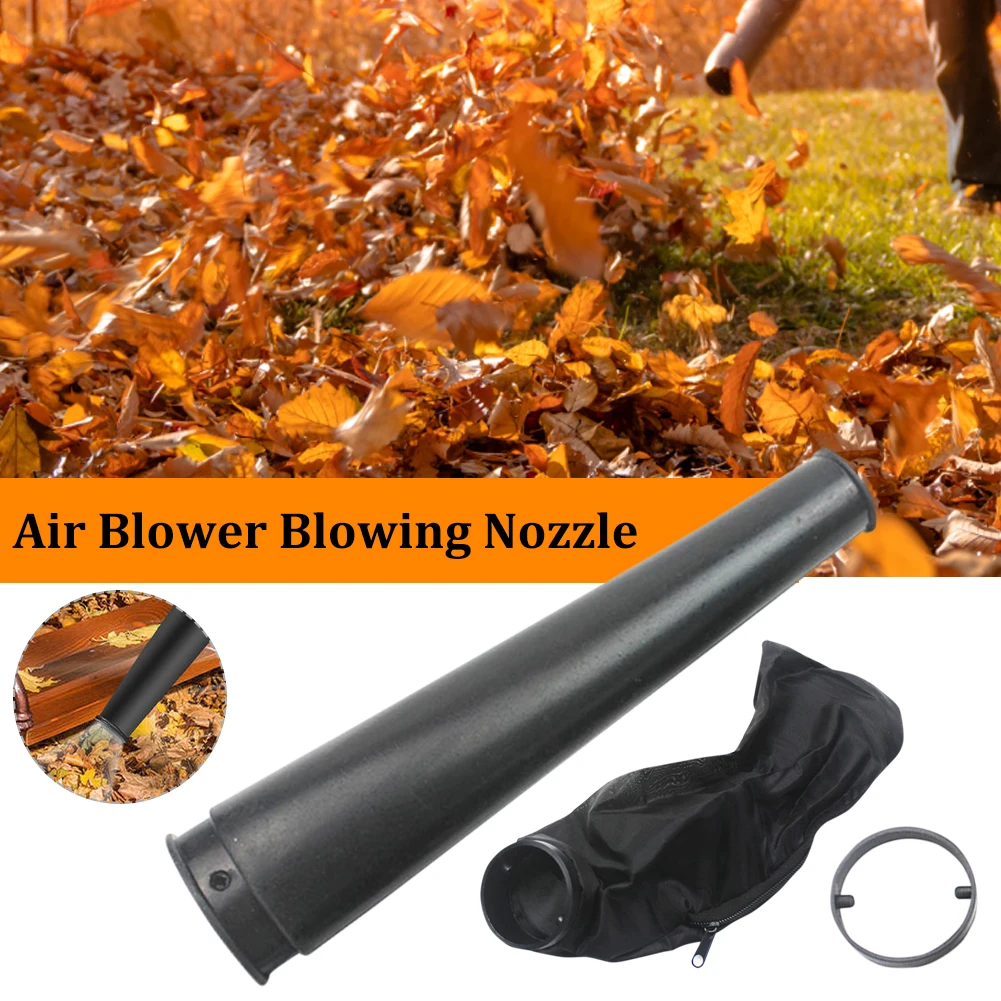 Electric DustAir Blower Vacuum Blowing Nozzle Collector Leaf Dust Blowing Pipe Nozzle with Dust Blower Bag Cleaning Accessories