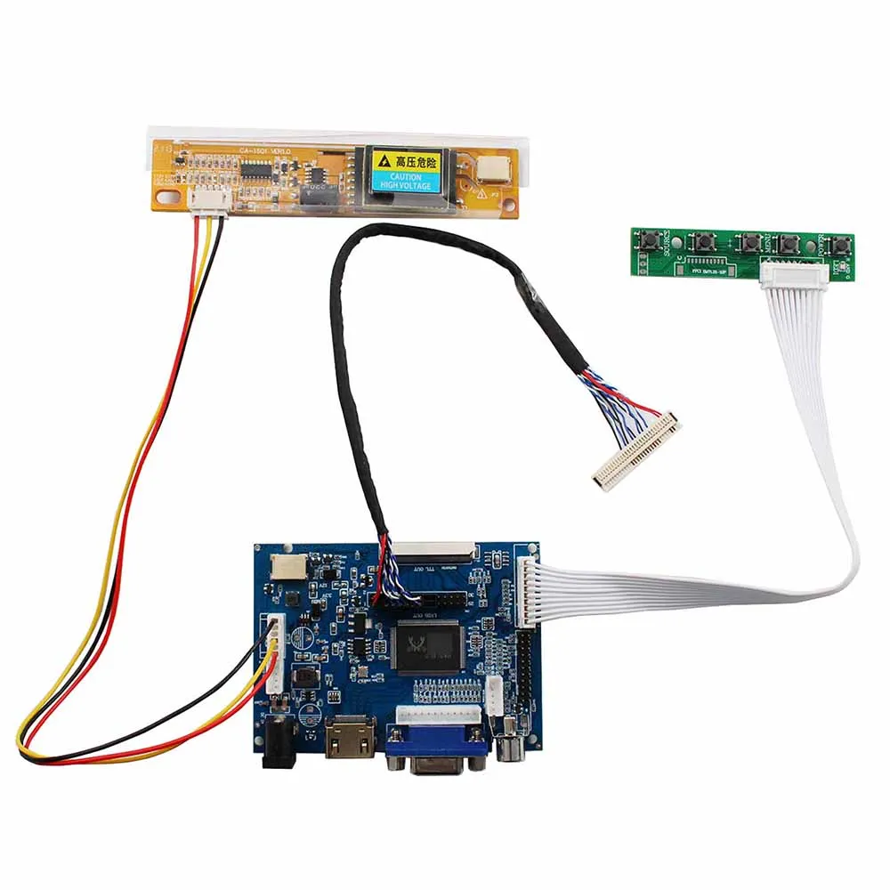 

HD-MI VGA AV LCD Controller Board for 30pin 1280x800 LTN141AT01 LP141WX3 B141EW04 CLAA141WB02 N141I1 QD14TL01 B154EW01 LP154W01