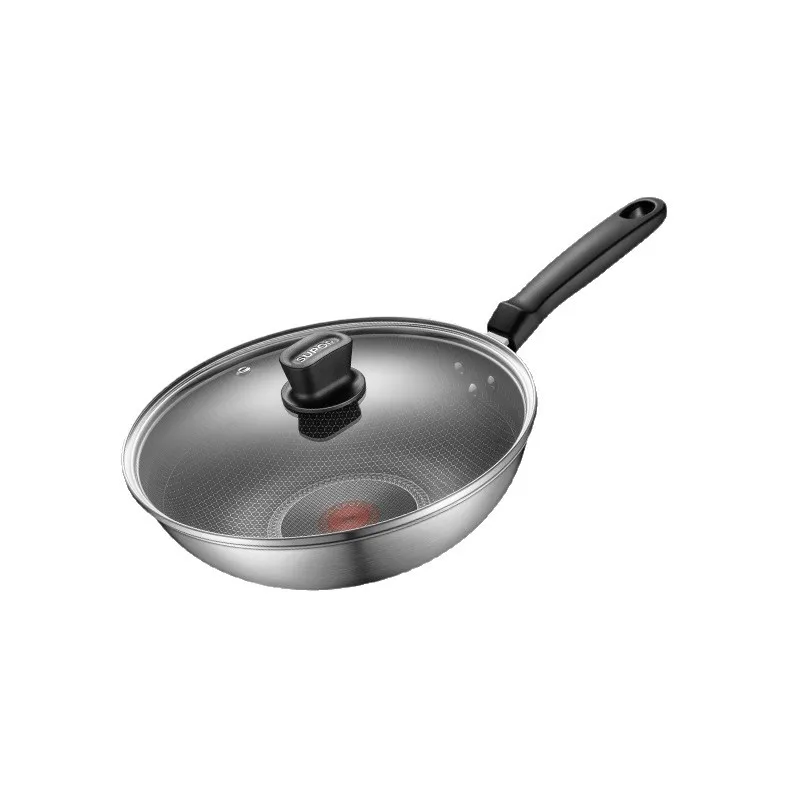 

Stainless steel, wok, honeycomb, non-stick, household, induction cooker, flat bottom