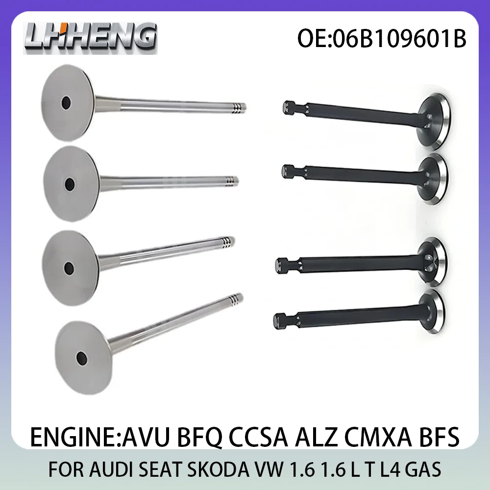 

8pcs New Intake & Exhaust Valve Kit For AUDI SEAT LEON SKODA VW BORA GOLF PASSAT 1.6L 1.6 L T L4 GAS 00-13 CCSA 06B109601B