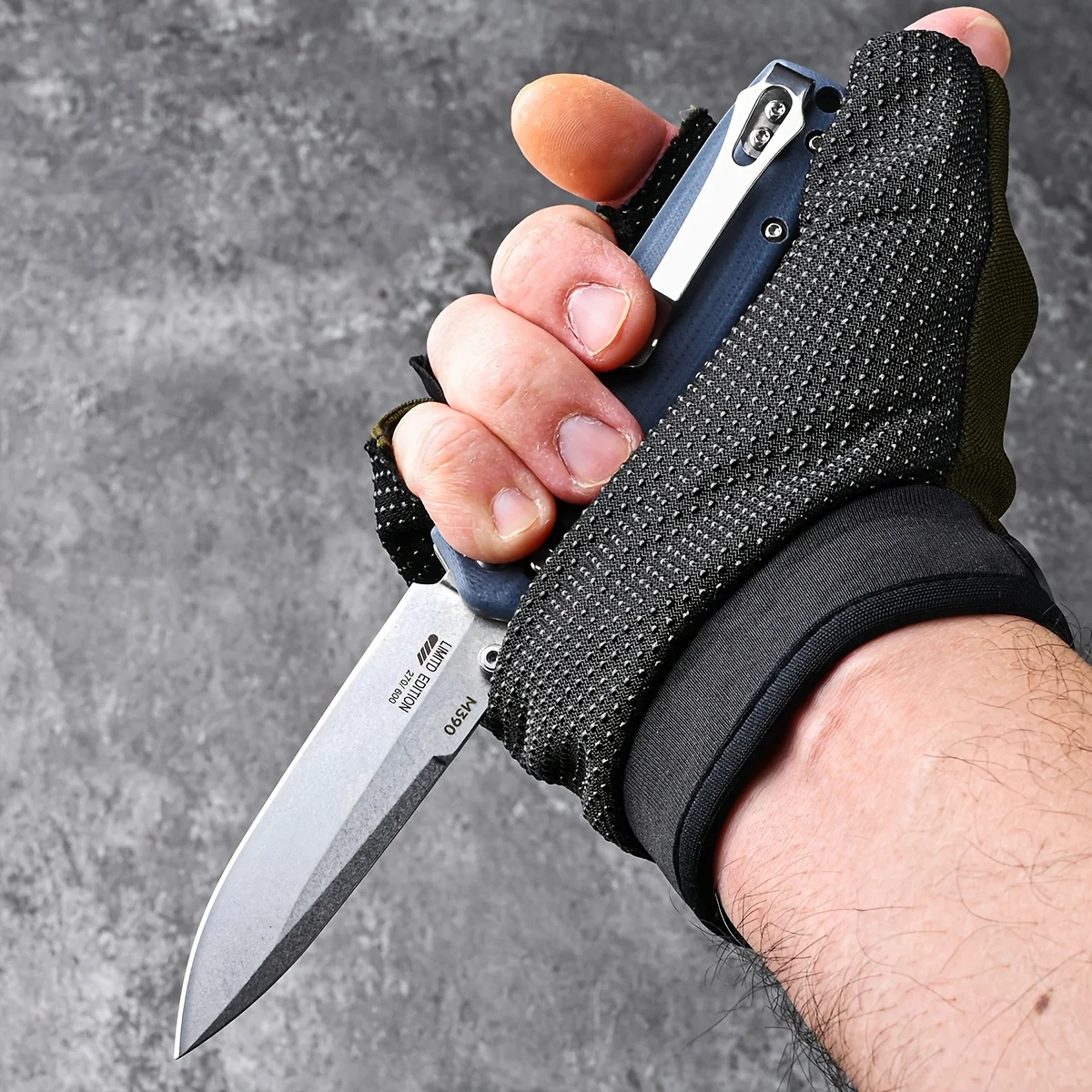 BM 485 pocket folding knife M390 steel blade outdoor tactical military knife EDC pocket knife G10 handle men's gift