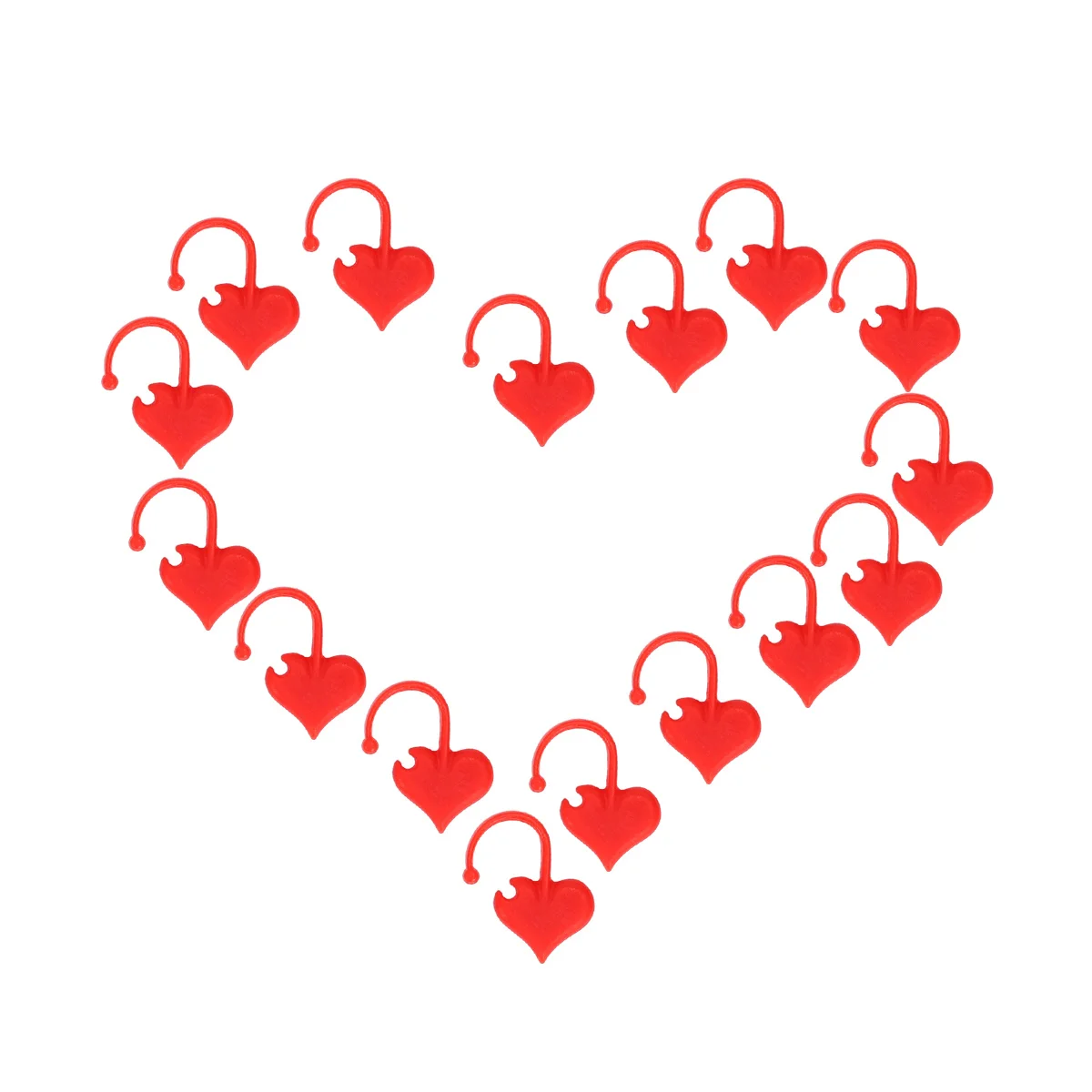 

100Pcs Stitch Mark Buckles Box Set Soft Flexible Plastic Crochet Clips for Knitting Crochet Accessories Craft DIY Projects