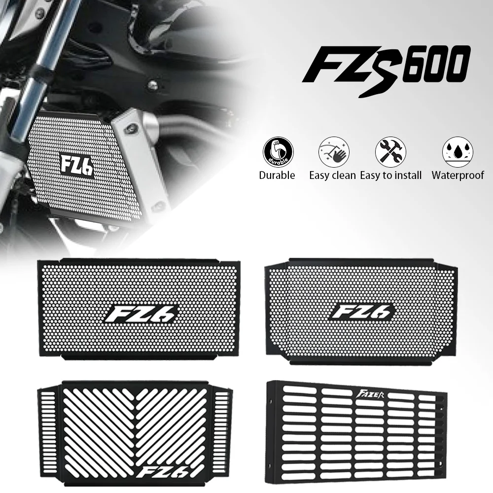 

For Yamaha FZ6 FZ 6 FZ-6 FAZER 2004 2005 2006-2010 Motorcycle Accessories Radiator Grille Guard Protector Grill Cover Protection