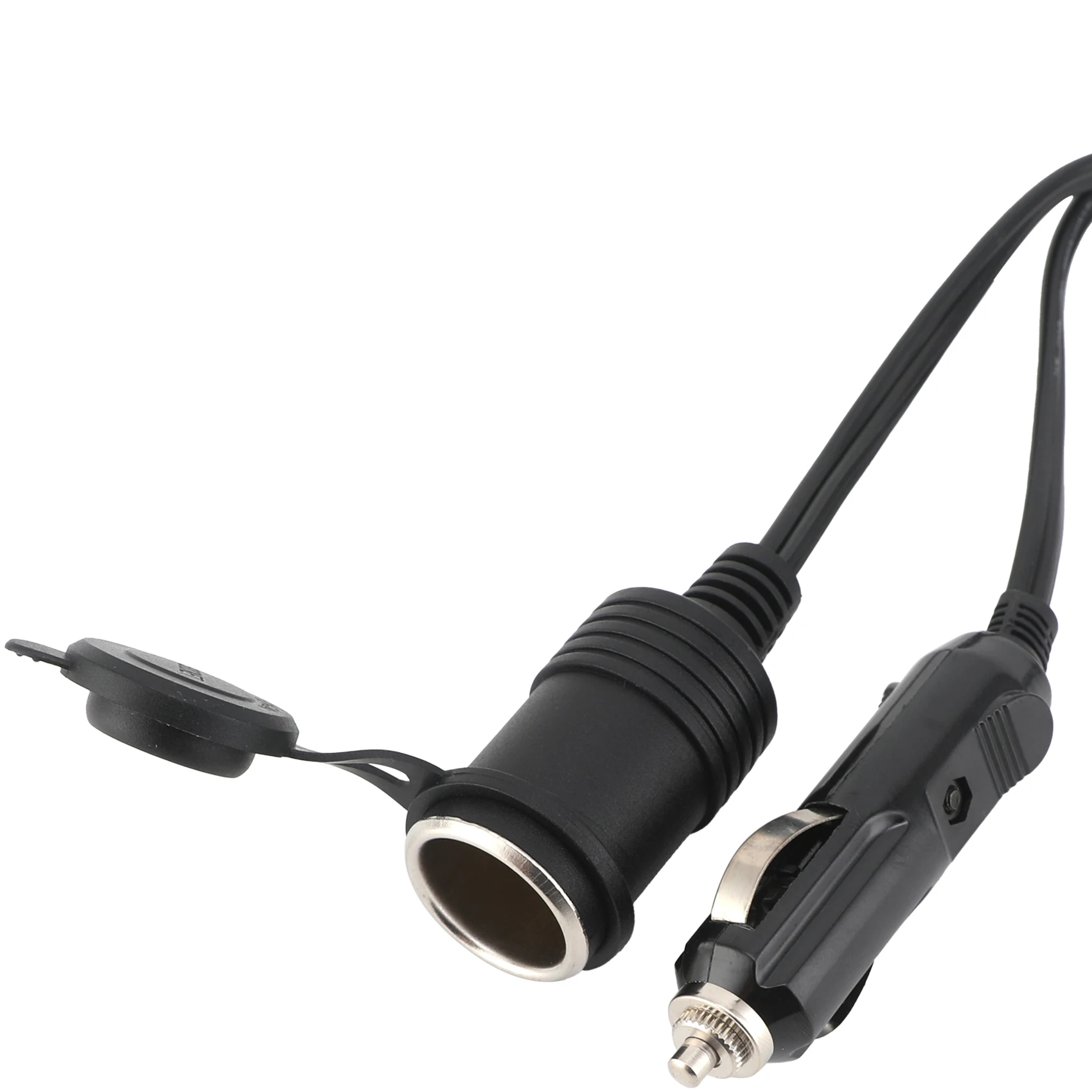 

12/24V Car Cigarette Lighter Extension Cord Cigarette Lighter Plug Cable Heavy Duty Extension Cable with 15A Fuse