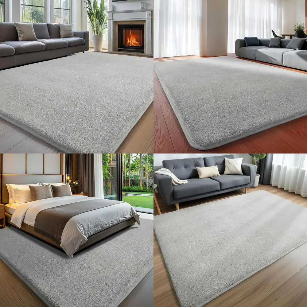 

Роскошные мягкие ковры 9x12 для гостиных, плюшевые пушистые ковры для спален, моющиеся нескользящие ковры для домашнего декора