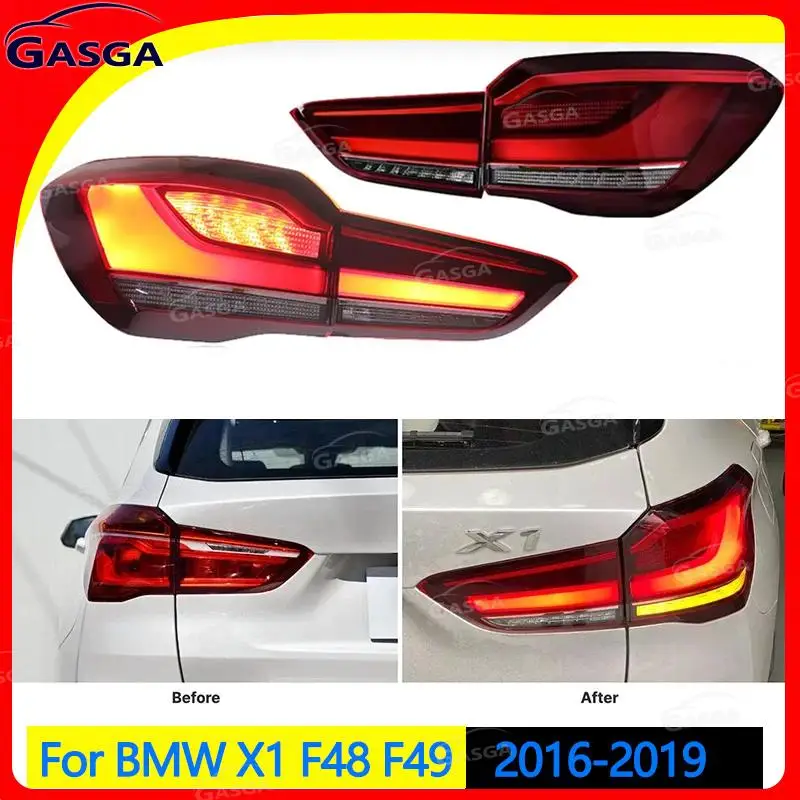 

For BMW X1 F48 F49 2016-2019 Pair LED Tail Light Assembly Car Accessories Rear Tail Light Reversing Brake Lamp Turn Signal